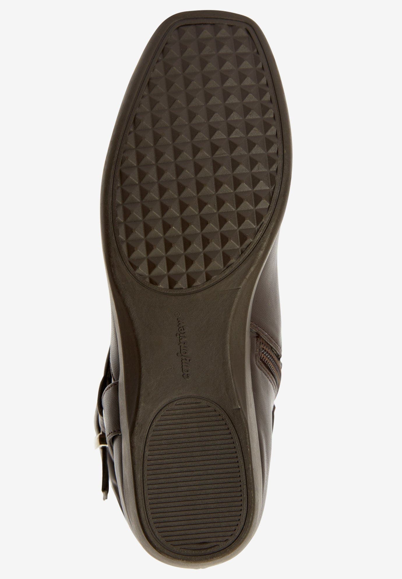 Comfortview The Arya Wide Calf Boot, Alternate, color, Black