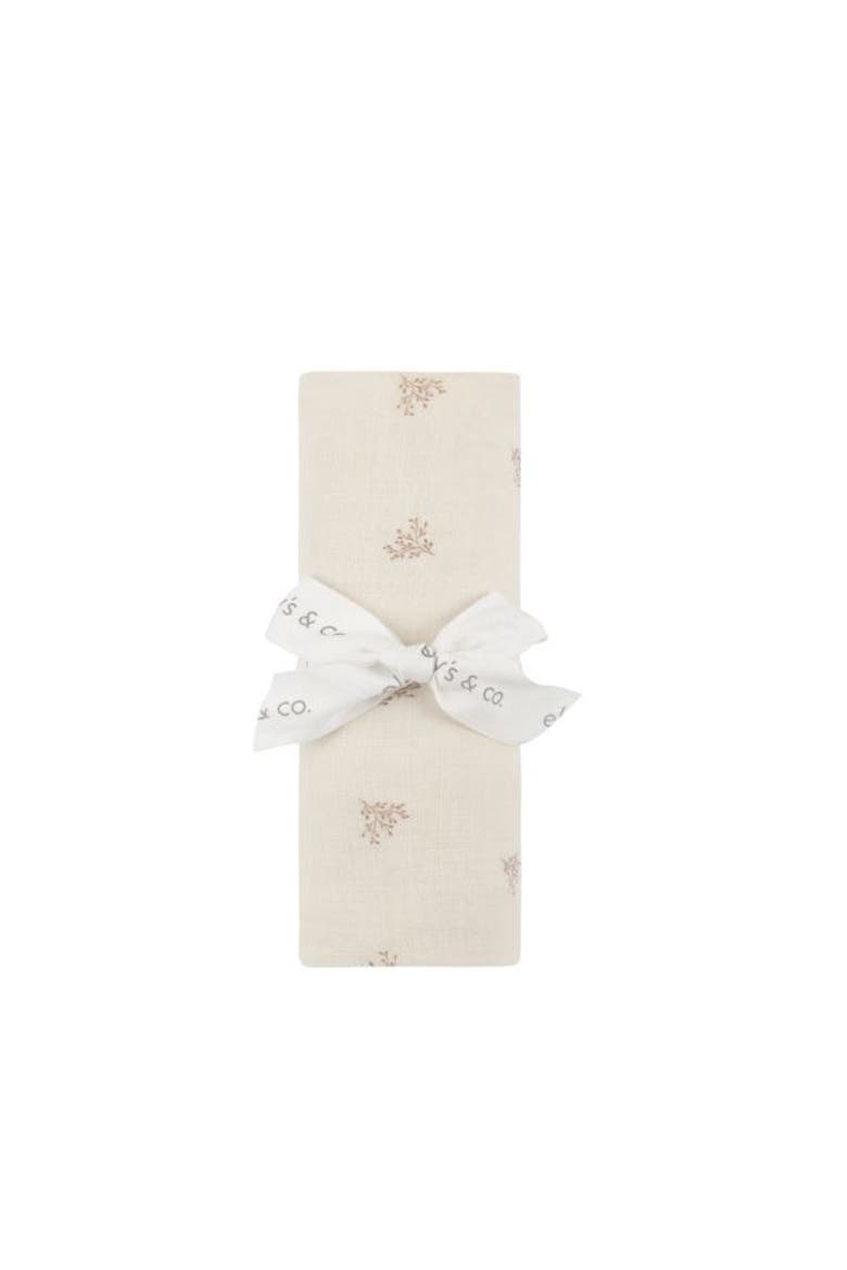 Velour Leaf Pattern Collection - Blanket, Alternate, color, Ivory/Boy