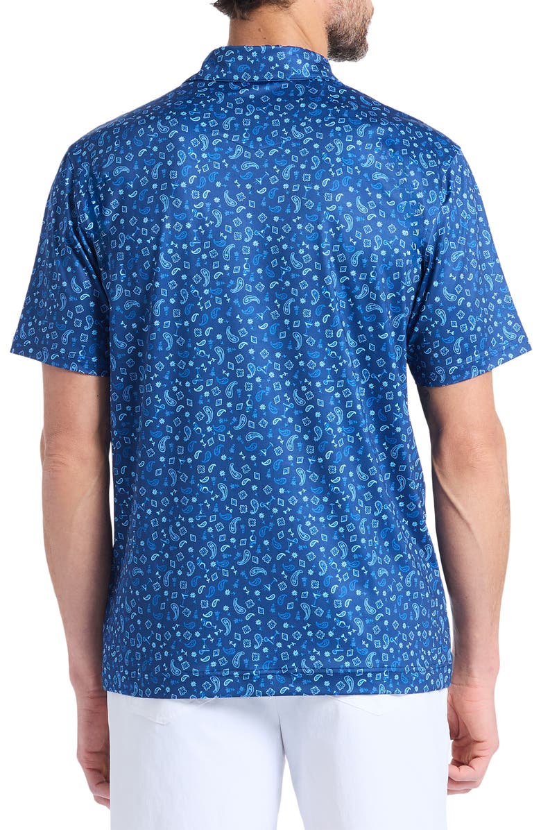 Robert Graham Bandana Drinks Knit Polo, Alternate, color,