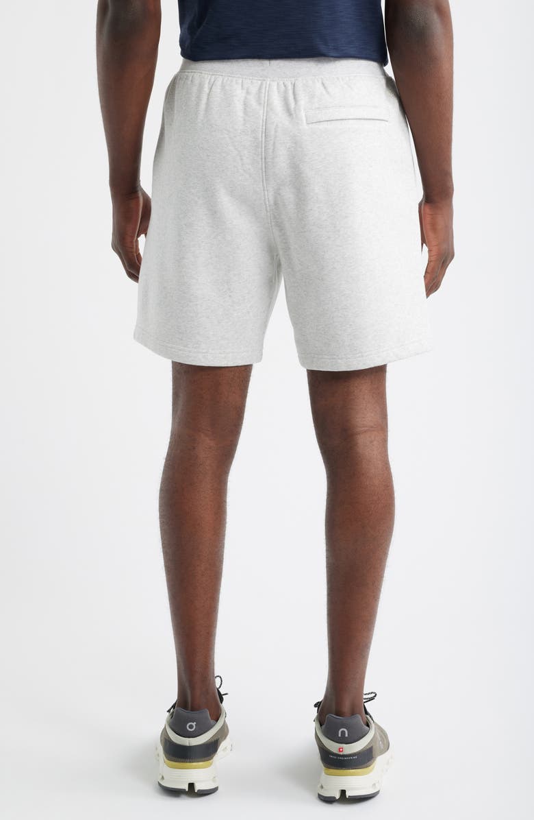 Zella Vital Fleece Performance Shorts, Alternate, color, Grey Fog Heather