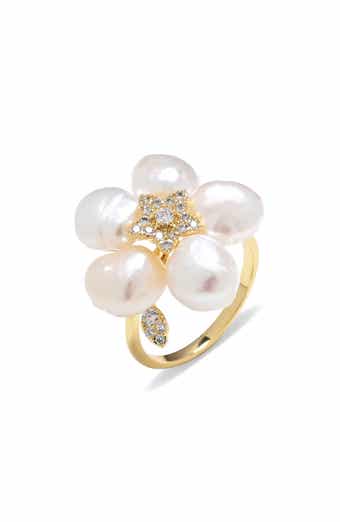 Bree Cubic Zirconia Flower Statement Ring