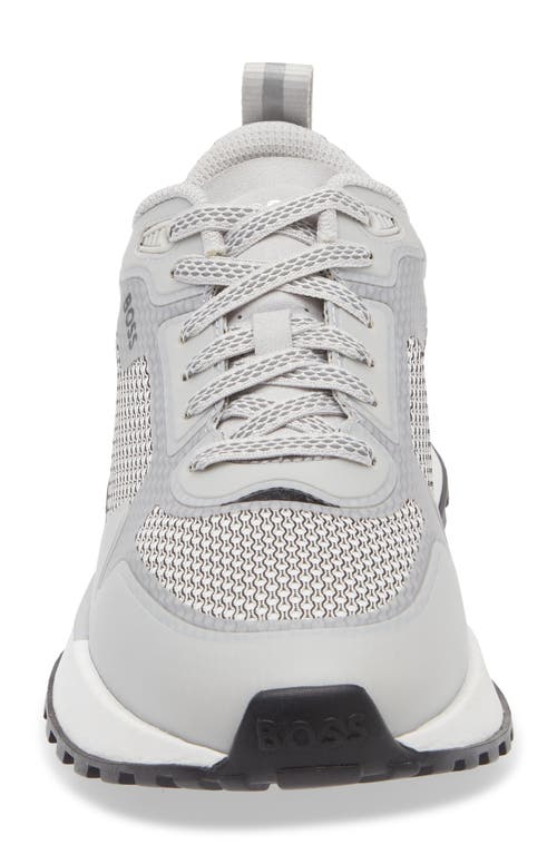 Hugo Boss Boss Jonah Trainer Sneaker In Open White