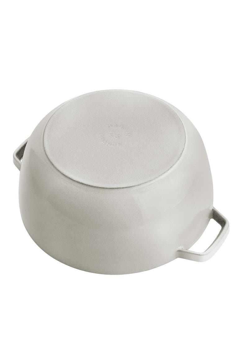 5-Quart Enameled Cast Iron Cocotte, Alternate, color, WHITE TRUFFLE