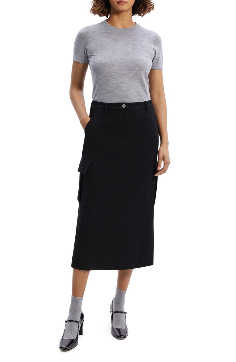 Theory Cargo Midi Skirt, Alternate, color, 