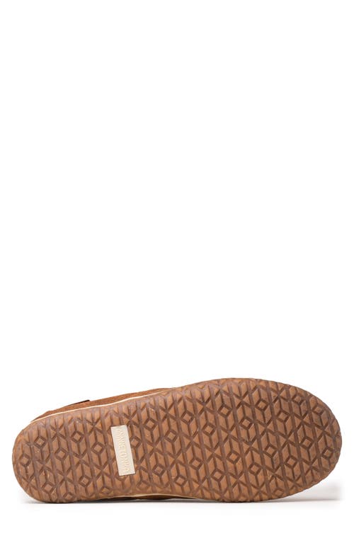 Minnetonka Tilden Moccasin Slipper In Brown