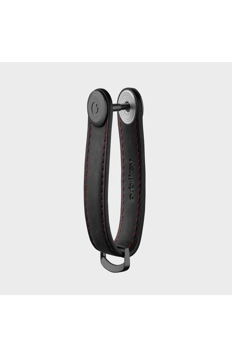 Orbitkey CrazyHorse Leather Key Organiser, Alternate, color, Obsidian