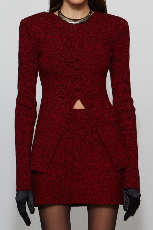 Et Ochs Mischa Knit Cardigan In Burgundy