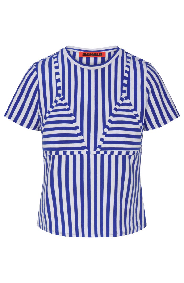 SIMONMILLER Kini Striped Tee, Alternate, color, Blue Stripe