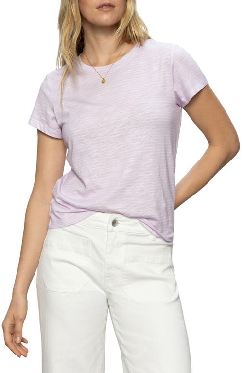 Sanctuary The Perfect Geo Print Cotton Blend Knit Top In Lavender M