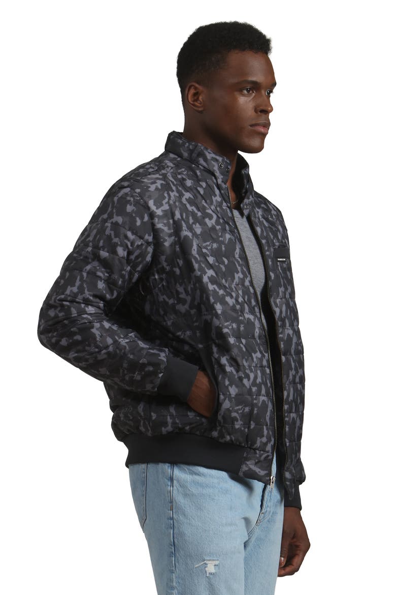 SoHo Quilted Jacket, Alternate, color, Black camo