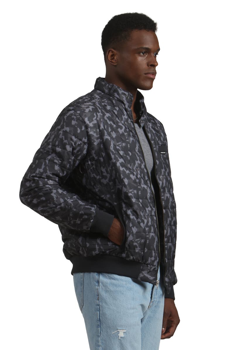 Members Only SoHo Quilted Jacket, Alternate, color, Black Camo