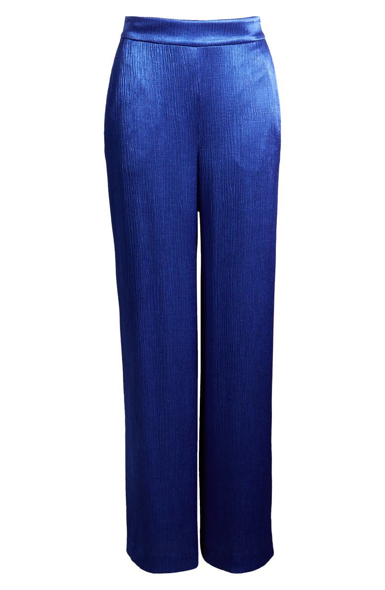 KOBI HALPERIN Alyssa Crinkle Satin Pull-On Pants, Alternate, color, 