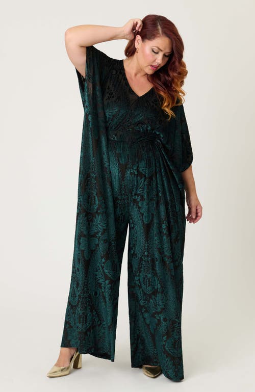 Unique Vintage Plus Size Caftan Jumpsuit In Multi
