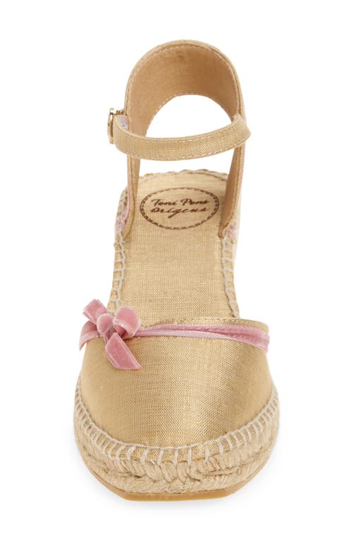 Toni Pons Dafne Espadrille Wedge Sandal In Beige