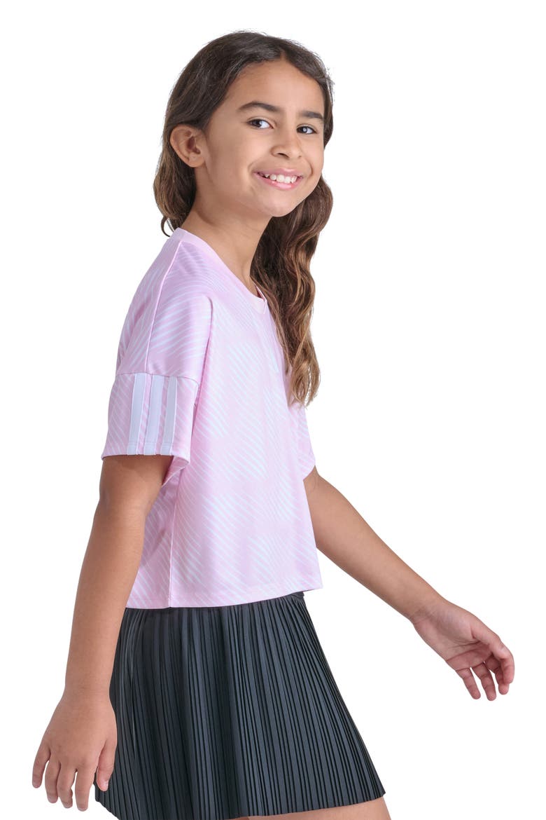 Kids' Badge of Sport Logo Soccer T-Shirt, Alternate, color, CLEAR PINK