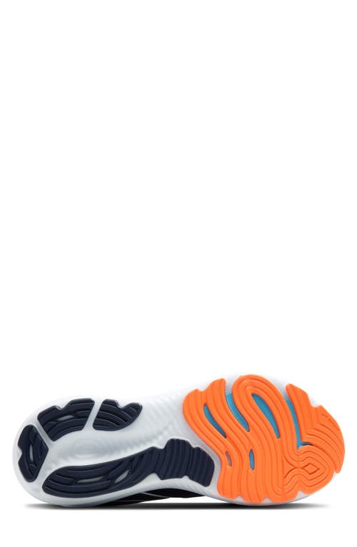Brooks Glycerin 22 Running Shoe In Peacoat/blue Ribbon/orange