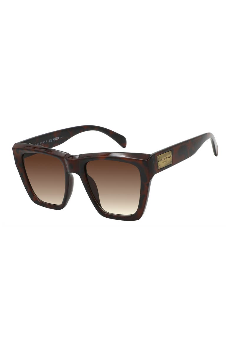 53mm Gradient Square Sunglasses, Alternate, color, CLASSIC HAVANA