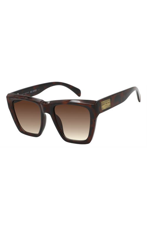 Kurt Geiger London 53mm Gradient Square Sunglasses In Brown