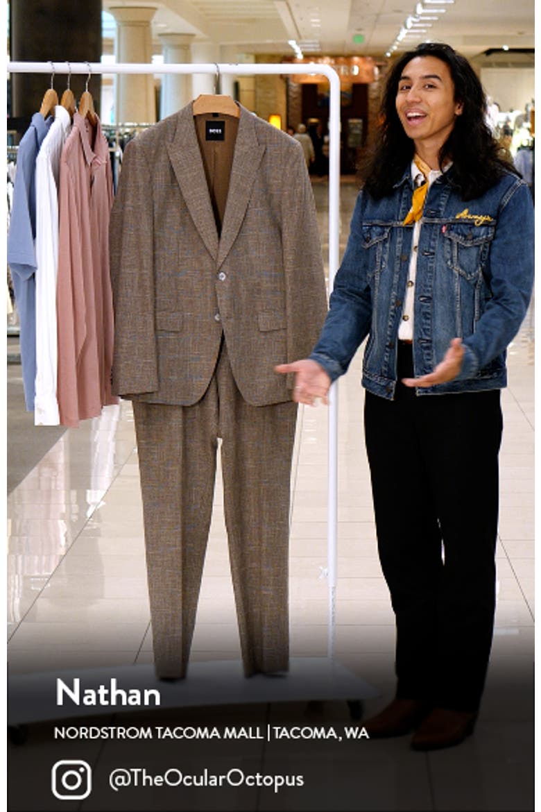 Plaid Cotton & Wool Blend Suit video