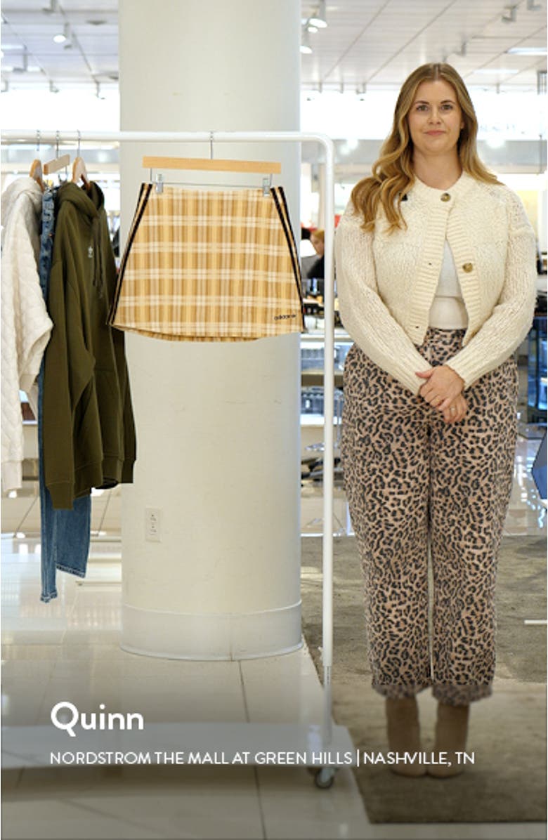 Tartan Corduroy A-Line Skirt, sales video thumbnail