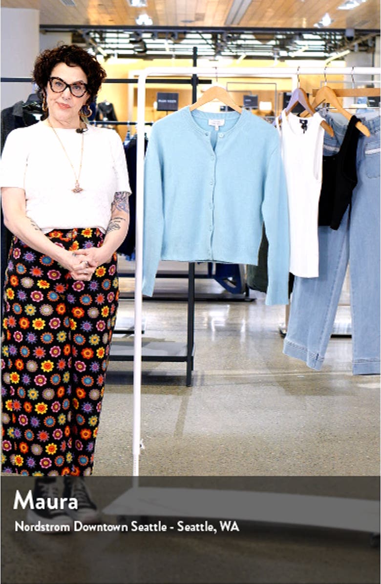 Cotton Blend Crop Cardigan, sales video thumbnail