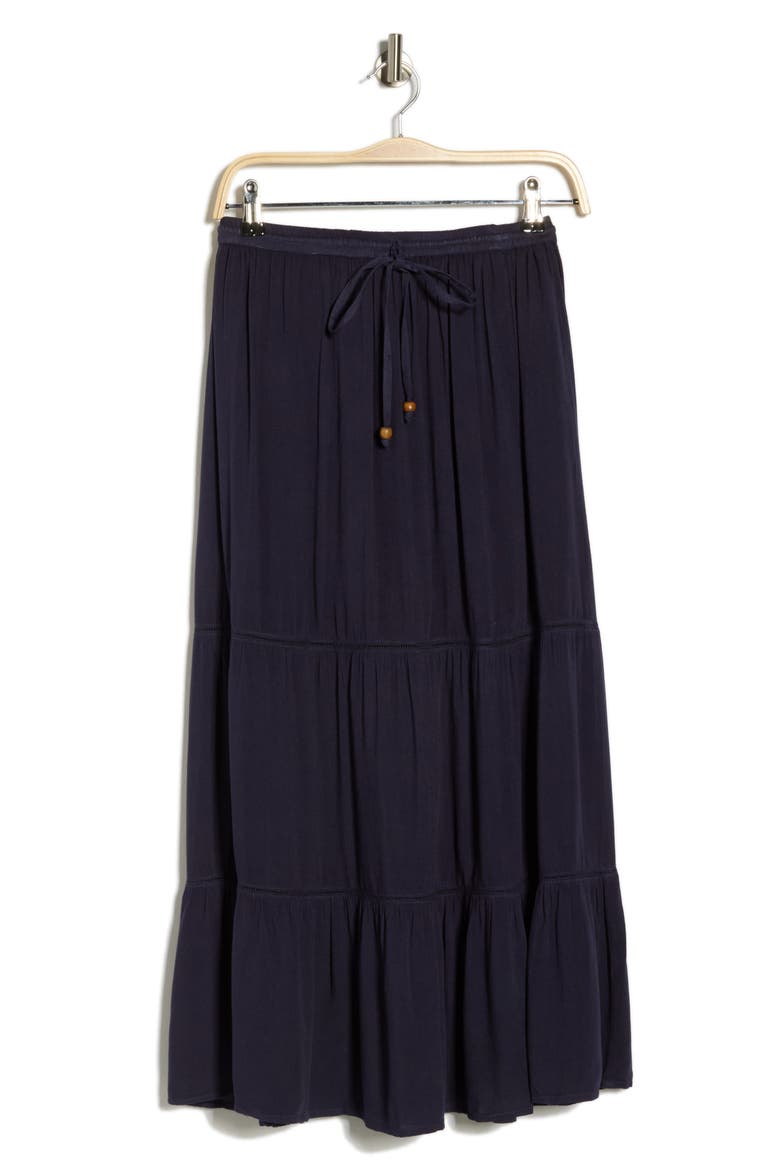 Tiered Maxi Cover-Up Skirt, Alternate, color, MIDNIGHT BLUE