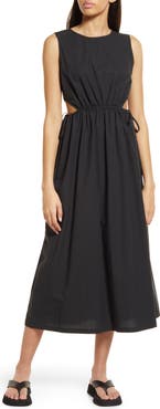 Rails Yvette Cutout Organic Cotton Blend Midi Dress