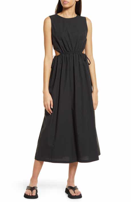Rails Yvette Cutout Organic Cotton Blend Midi Dress