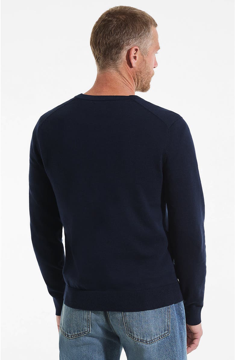 Lands' End Fine Gauge Cotton Cardigan, Alternate, color, Radiant Navy