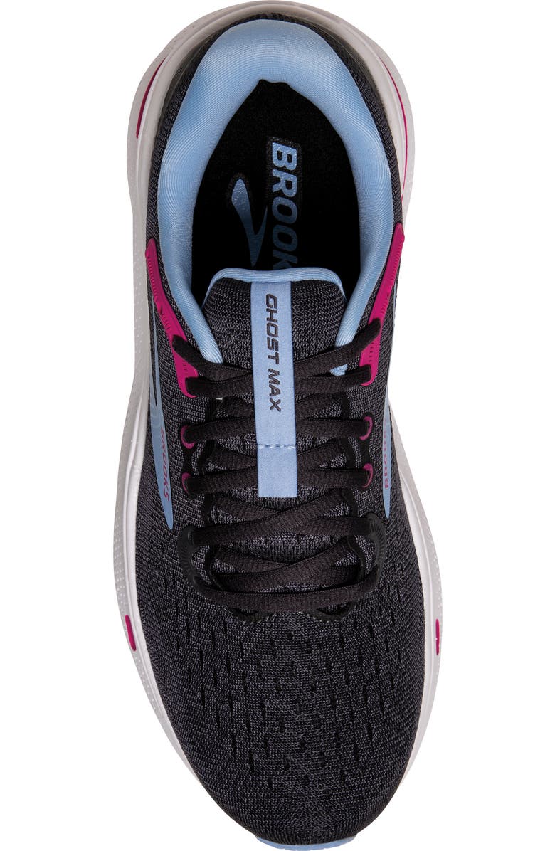 Brooks Ghost Max Running Shoe, Alternate, color, Ebony/ Open Air/ Lilac Rose