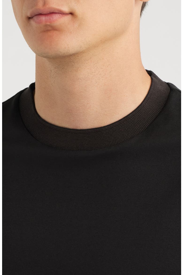 Tessler Cotton Ringer T-Shirt, Alternate, color, BLACK