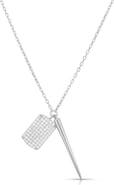 GLAZE JEWELRY Spike Tag Pendant Necklace