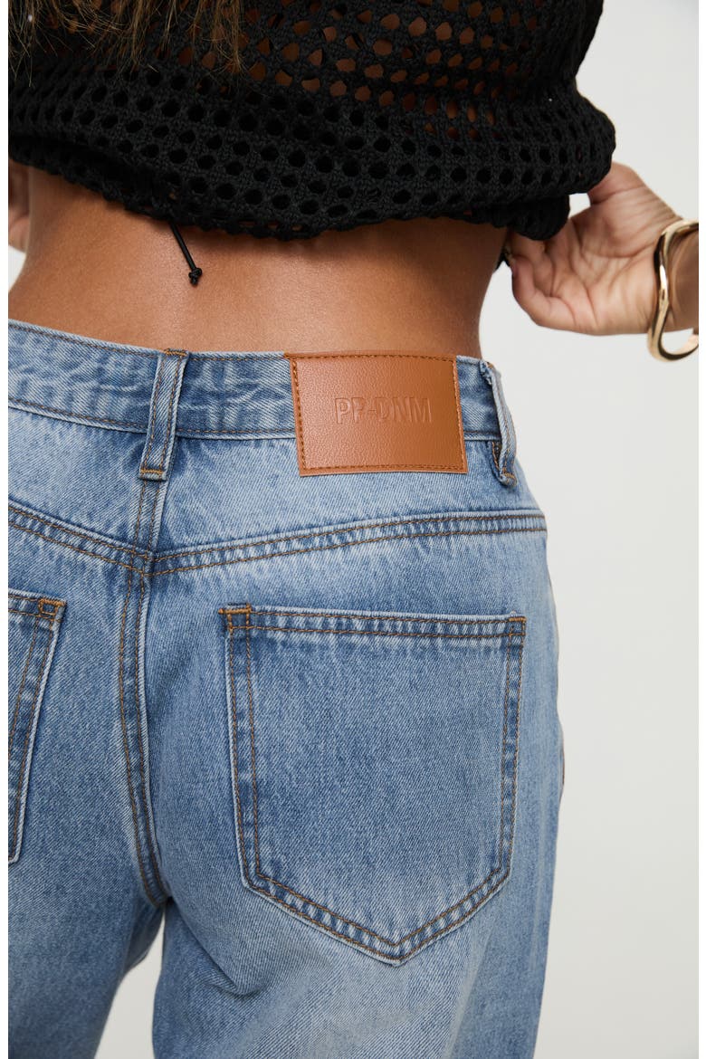 Colemane Low Rise Wide Leg Jeans, Alternate, color, DENIM