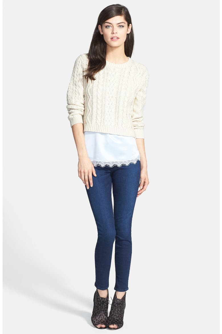 'Maria' High Rise Skinny Jeans (Nordstrom Exclusive), Alternate, color, SUPREME