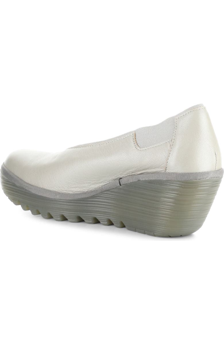 Fly London Yoza Wedge Ballet Shoe, Alternate, color, Silver Borgogna