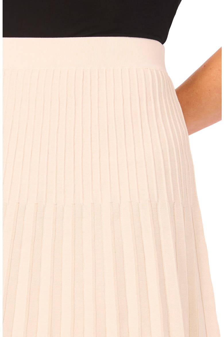 Pleated Knit Skirt, Alternate, color, BIRCH