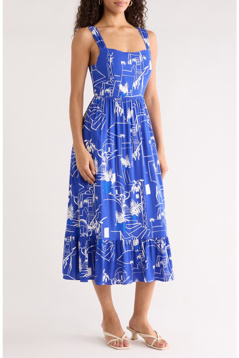 Mims Town Sunnyvale Maxi Dress, Alternate, color, WHITE-BLUE-MULTI