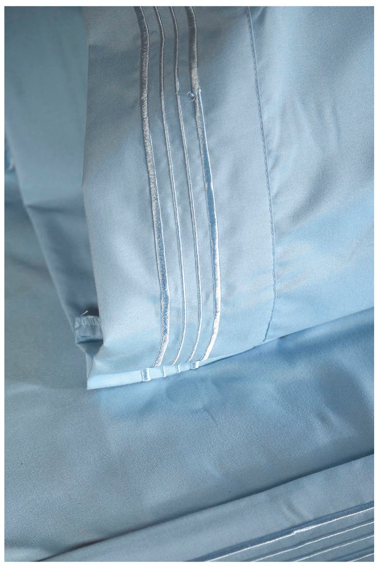 1800 Thread Count 4-Piece Queen Sheet Set, Alternate, color, BLUE