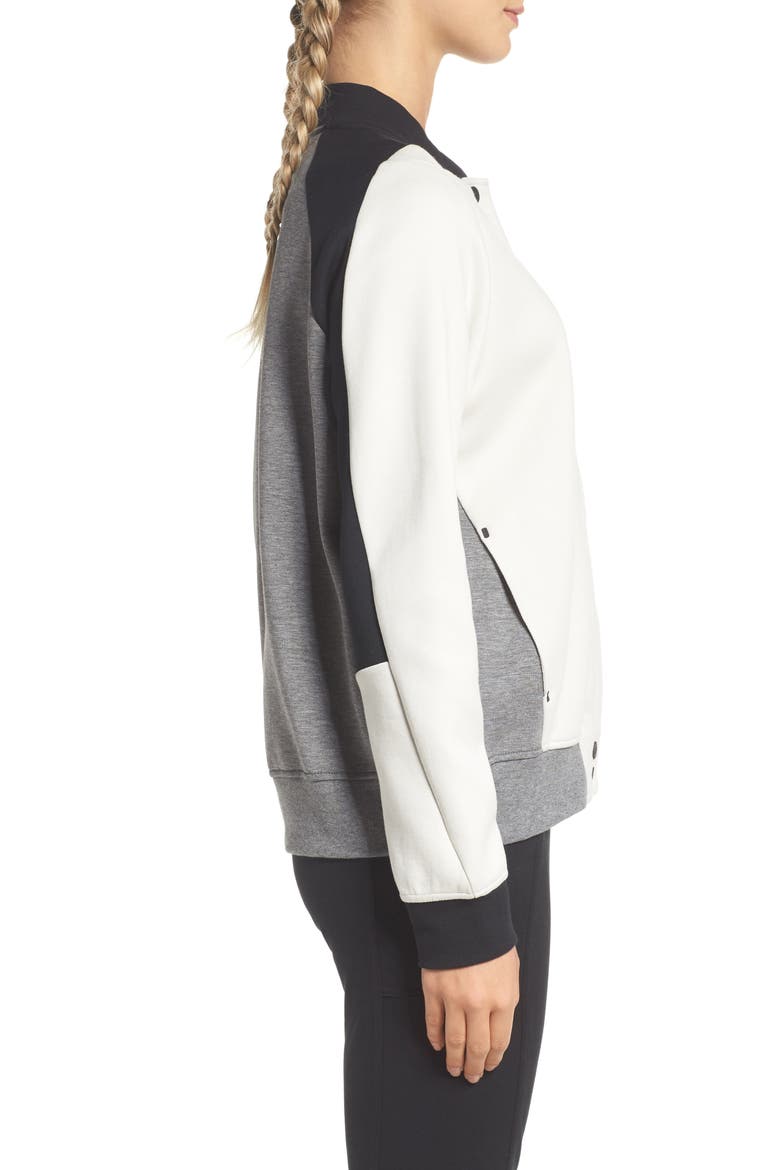 Destroyer Track Jacket, Alternate, color, LIGHT BONE/ CARBON/ BLACK