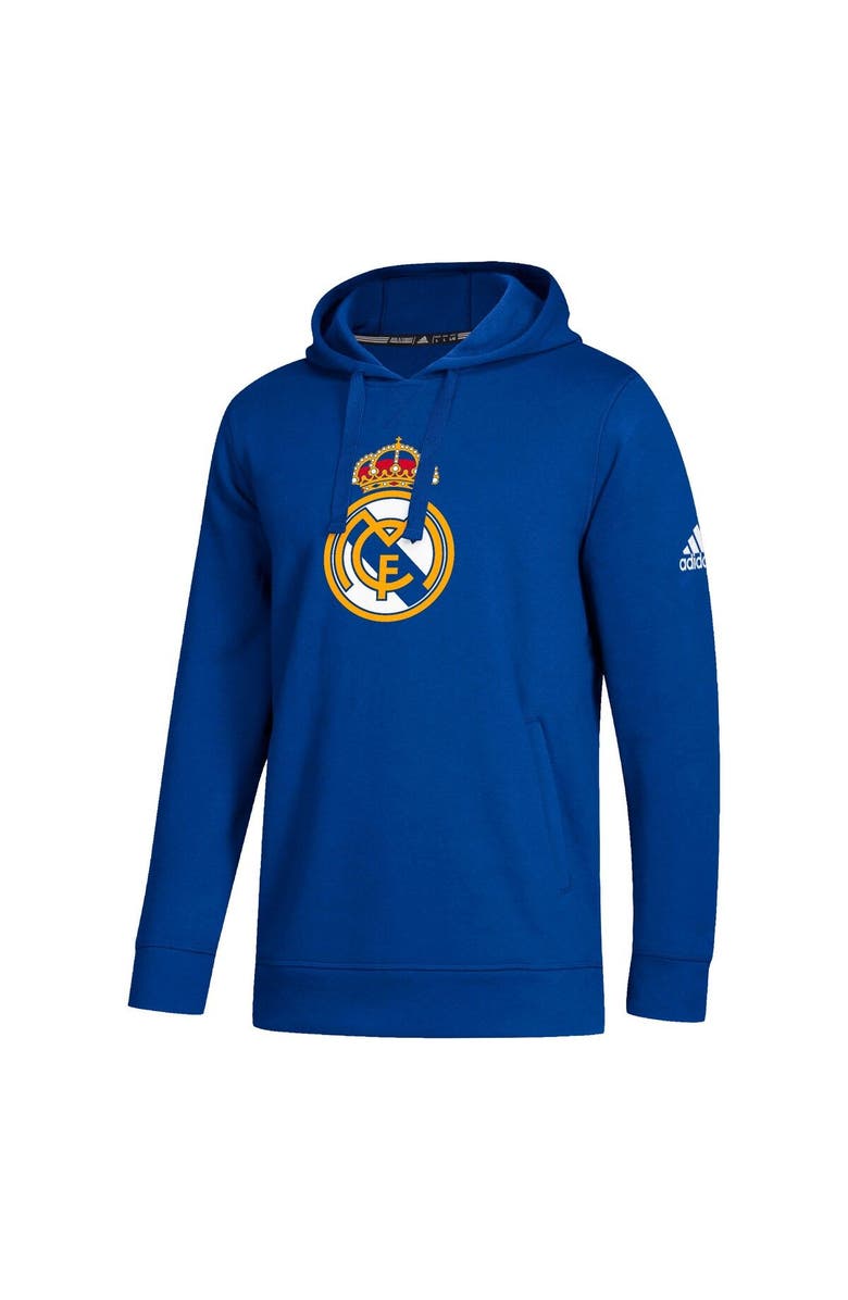 adidas Men's adidas Royal Real Madrid Primary Logo Pullover Hoodie, Alternate, color, 