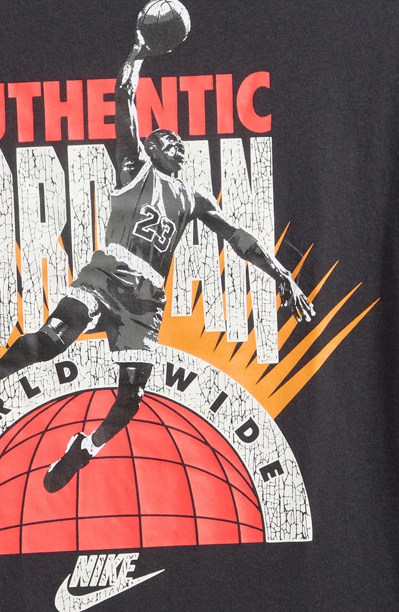 Jordan Kids' JDB Authentic Graphic T-Shirt, Alternate, color, Off Noir