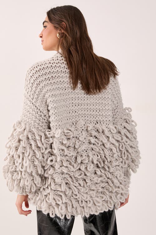Nasty Gal Loopy Quarter Zip Jumper In Gray