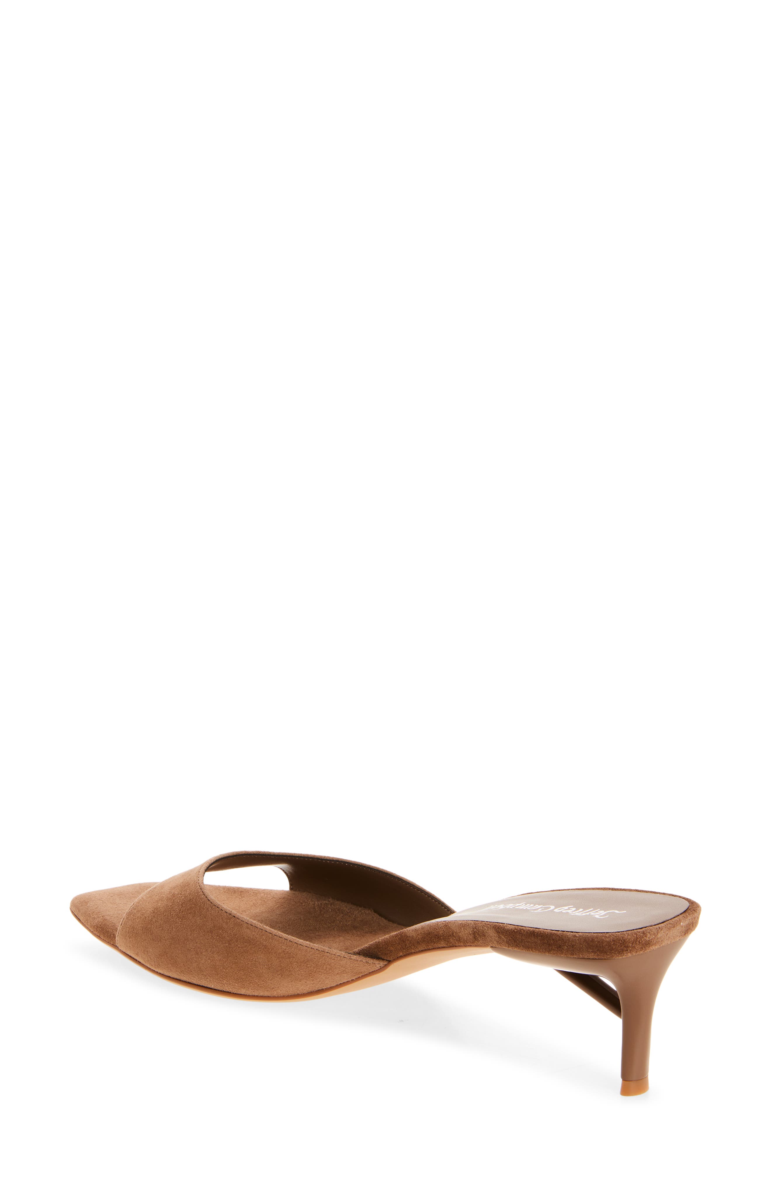 Jeffrey Campbell Cocoa Kitten Heel Slide Sandal, Alternate, color, Beige Suede