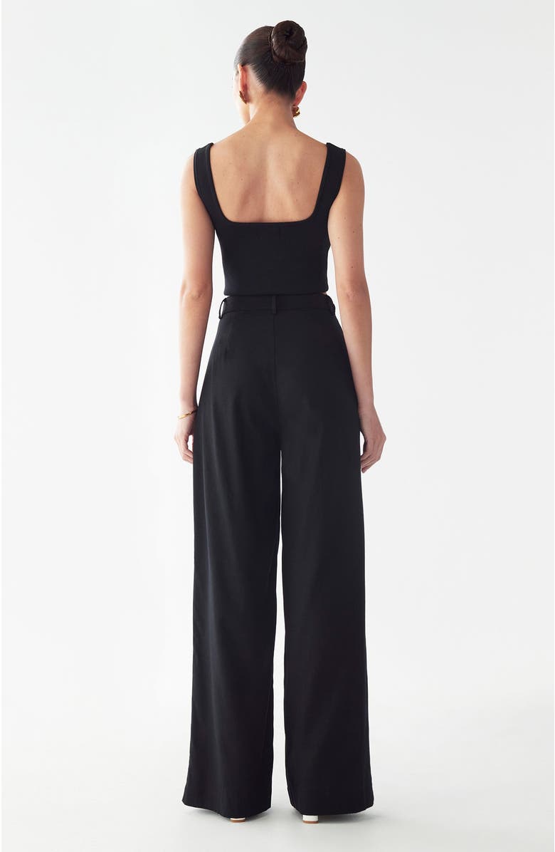 WILLA Rise Wide Leg Pant, Alternate, color, Black