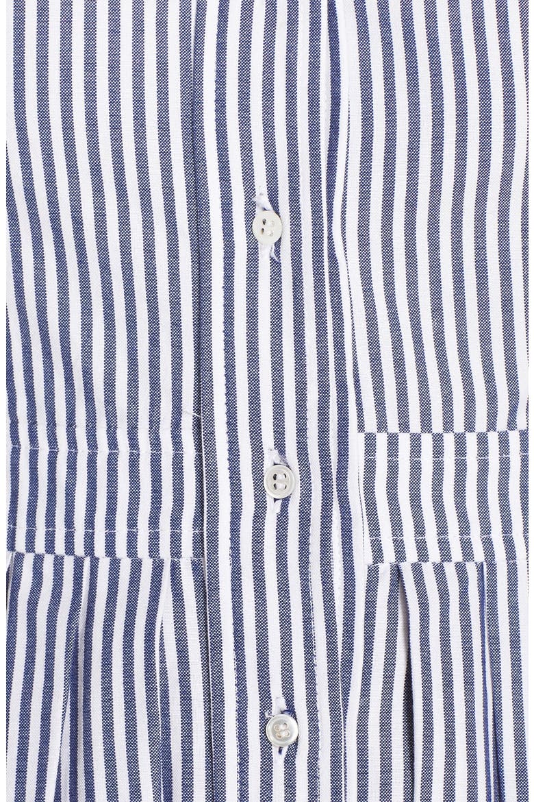 Stripe Cotton Shirtdress, Alternate, color, BLUE/ IVORY