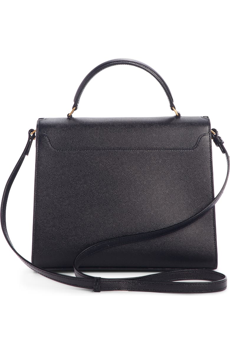 Saint Laurent Medium Cassandra Calfskin Leather Satchel, Alternate, color,