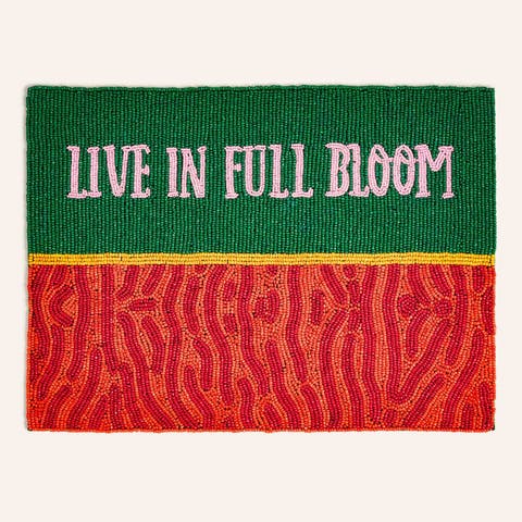 Dadri Beadded Placemat Bloom 12X16 In