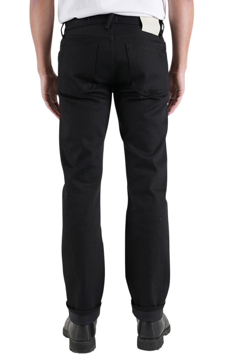The Hammer Straight Leg 14-Ounce Stretch Selvedge Jeans, Alternate, color, BLACK RAW