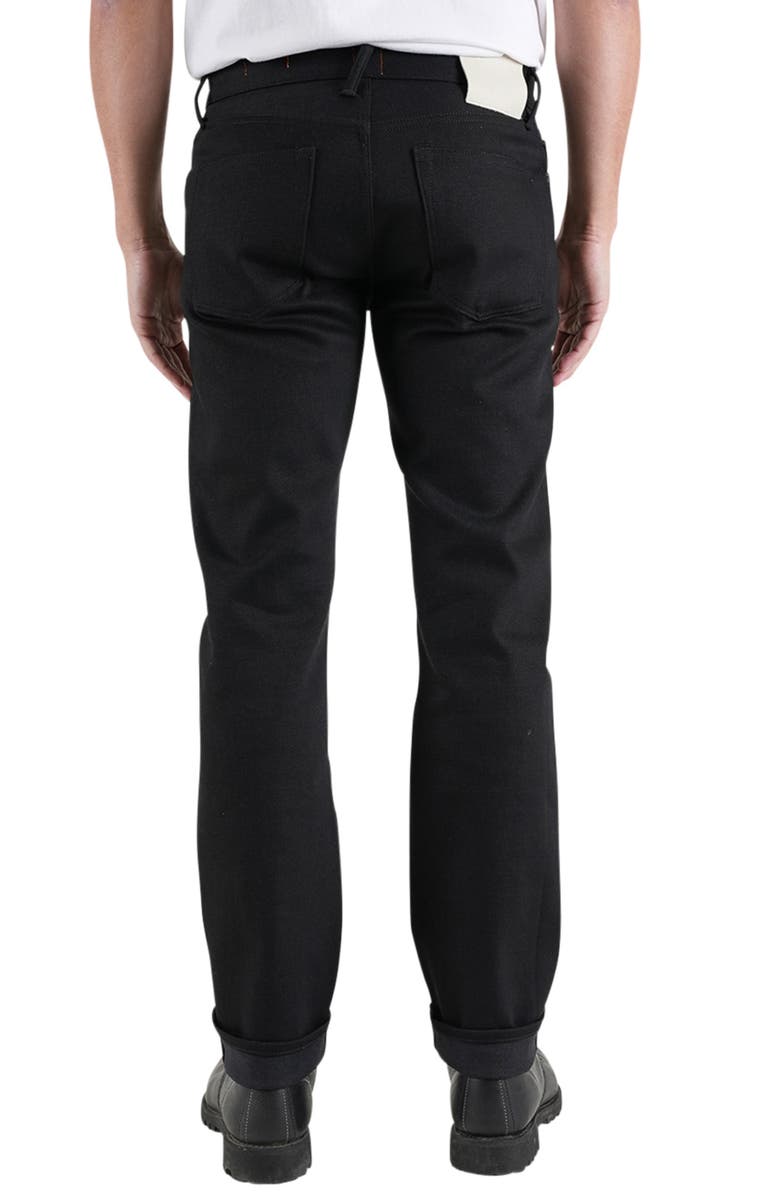 HIROSHI KATO The Hammer Straight Leg 14-Ounce Stretch Selvedge Jeans, Alternate, color, Black Raw