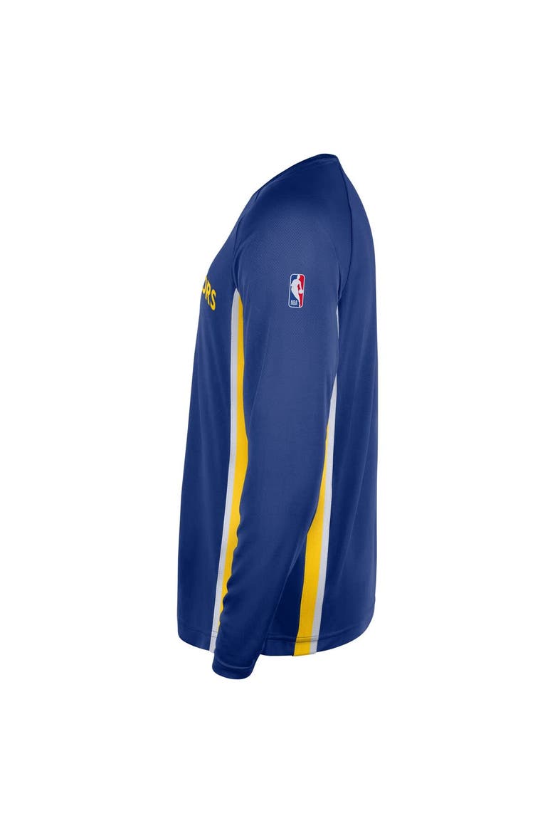 Men's Nike Royal Golden State Warriors 2025/26 Authentic Pre-Game Legend Dri-FIT Long Sleeve Shooting Shirt, Alternate, color, Royal